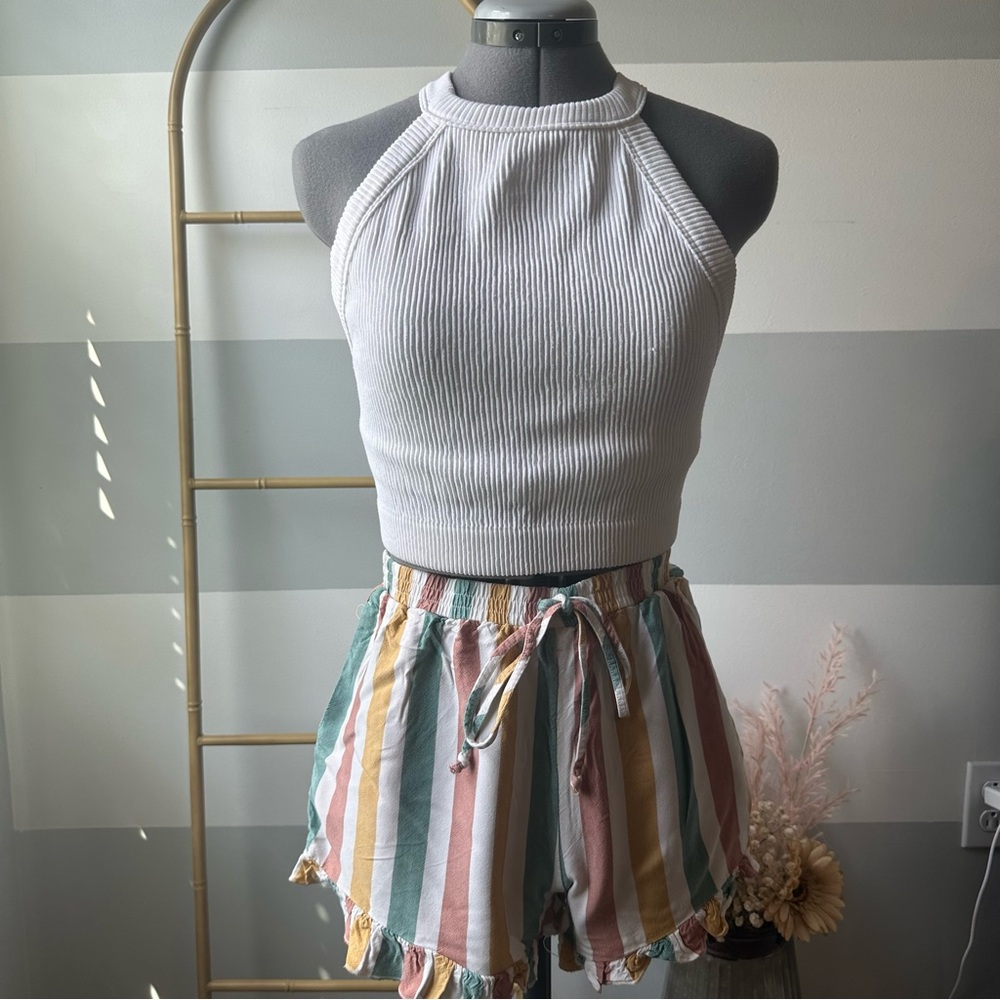 American Eagle Outfitters Multicolor Striped Soft Shorts